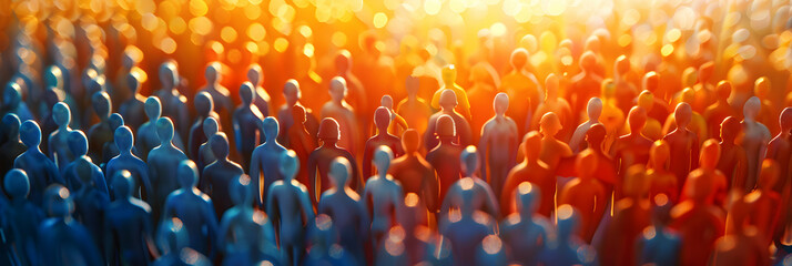 Photo realistic corporate social responsibility fair participation concept with a company showcasing initiatives and connecting with community members