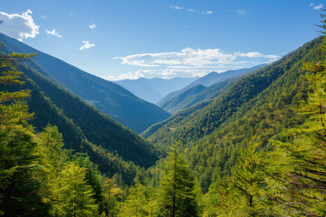 Obraz premium The magical Jiuzhaigou Valley Scenic and Historic Interest Area Valley