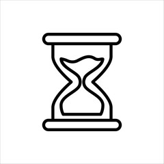 hourglass icon. Hourglass vector illustration isolated on white background.