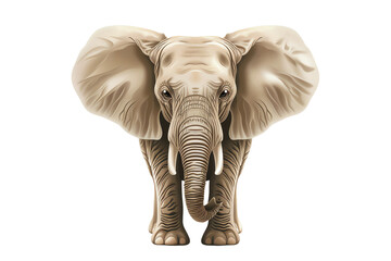 elephant isolated on white transparent background
