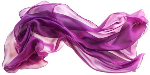 Fuchsia Silk Fabric in Motion