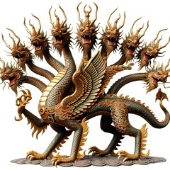 Obraz premium dragon 9 head 4 foots