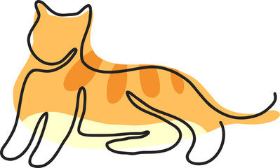 Cute Cat Illustration Element