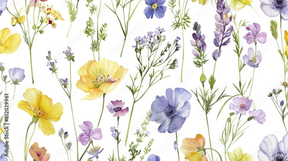 Poster Bright and vibrant flowers displayed on a clean white surface. Perfect for adding a pop of color to any project