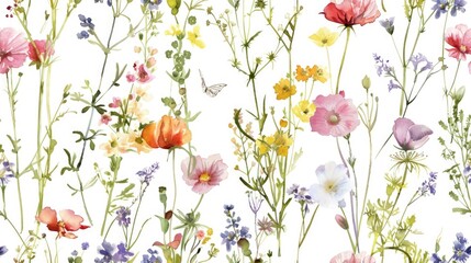 A bunch of flowers on a white surface, ideal for various design projects