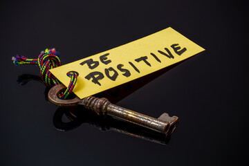 Key with be positive written on paper