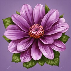 Large beautiful purple flower