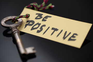Key with be positive written on paper