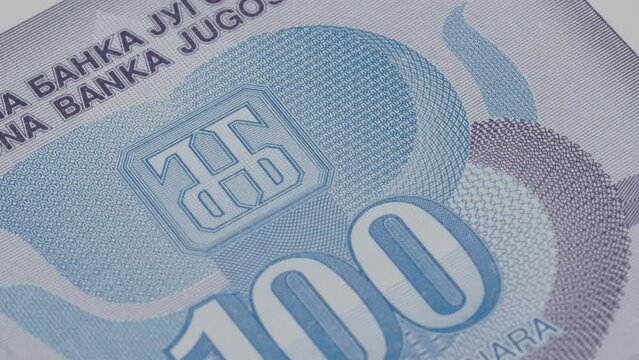100 Yugoslavia dinar dinaa national currency legal tender banknote bill 4