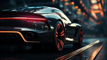 Fototapeta premium fast moving car