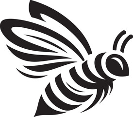 Best Bee vector, Silhouette, illustration.
