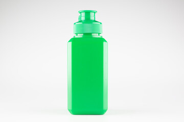 green plastic medical jars with lids