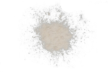 Spreading out of face powder isolated transparent