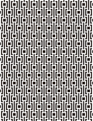 Black and white geometric pattern design element. Fabric texture Vector Format Illustration 