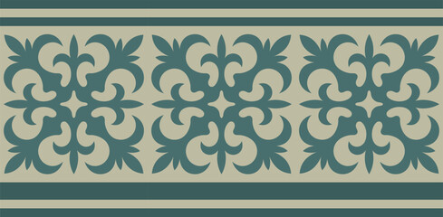 Безымянный-1Strip of plant patterns. Ethno style. Kazakh ornaments. Horizontal patterned design. Traditional patterns of Kazakhs. Ancient Turkic ornaments. Traditions of Kazakhstan. Decorative art of 