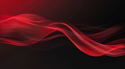 Vibrant Red to Black Gradient Background for Creative Projects Generative AI
