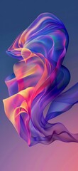 Vibrant Color Gradients for Abstract Backgrounds Generative AI