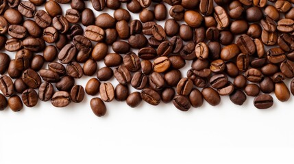coffee beans isolated on white background