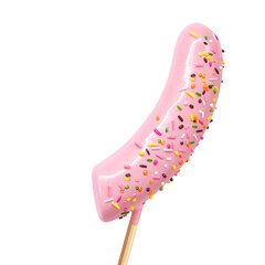 チョコバナナのイラスト リアル