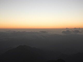 sunrise in the mountains