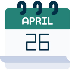 Fototapeta premium April 26 Icon
