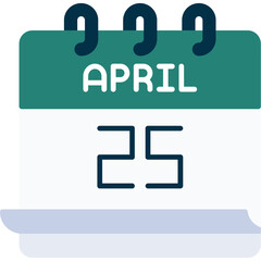 April 25 Icon