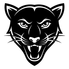 Panther mascot logo icon vector illustration