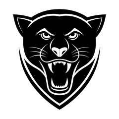 Panther mascot logo icon vector illustration