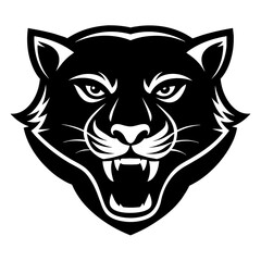 Panther mascot logo icon vector illustration