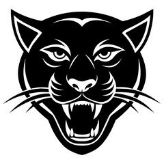 Panther mascot logo icon vector illustration