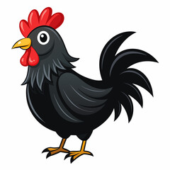 Ayam Cremini Cartoon Vector Illustration