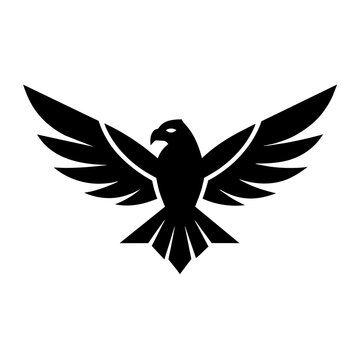 recommend clip art: Flying falcon bird logo icon vector illustration 