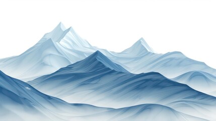 Obraz premium Mountain line art wallpaper. Luxury scenic background design illustration for cover, invitation background, packaging design, fabric, banner