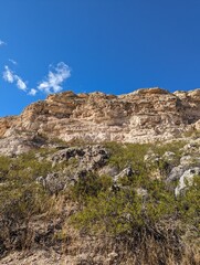 landscape with blue sky