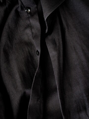 black shirt close-up