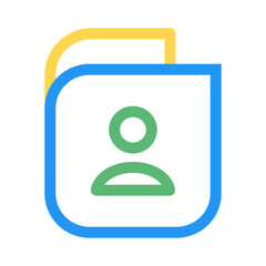 phone book icon. icon about email