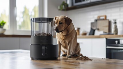 An automatic pet feeder can help you feed your pet on time, even when you're not home.