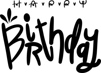 HappyBirthday handlettering