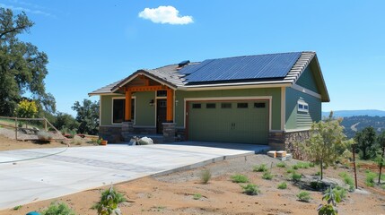 a green home and environmentally friendly construction