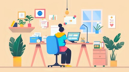 Loan Specialist's Meticulous Work: Calculators and Spreadsheets