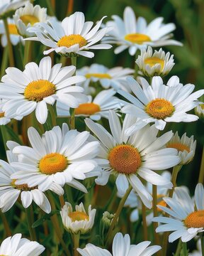 Daisy Postcard: Beautiful White Daisy Flower Design