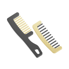 Hair Comb, beauty and Cosmetic, 3D Icon