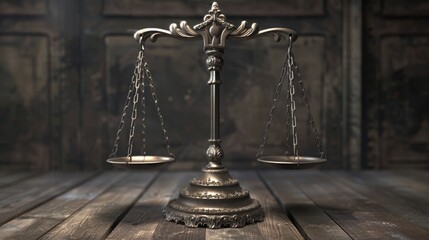 Justice and Mercy in Balance: Metal Scale with Weights and Labels for Symbolic Harmony and Choice.