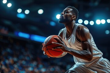 Breathtaking Basketball Action: Precision Passing Leads to Monumental Dunk