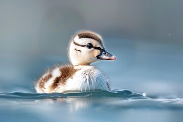 Long-tailed Duck Juvenile in Water. Beautiful Avian Wildlife with Feathers by Copyright Pro