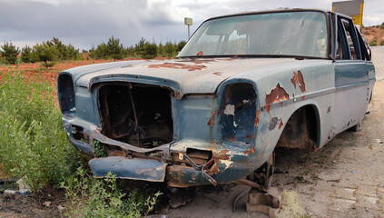 old abandoned car