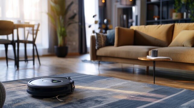 The new roomba i7+ with clean base automatic dirt disposal empties the robot's dustbin into an enclosed bag, so you don't have to think about vacuuming for weeks.
