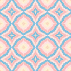 Seamless Ikat ethnic traditional Textile pattern geometric abstract folklore ornament Tribal ethnic illustration background design for print, clothing, scarf