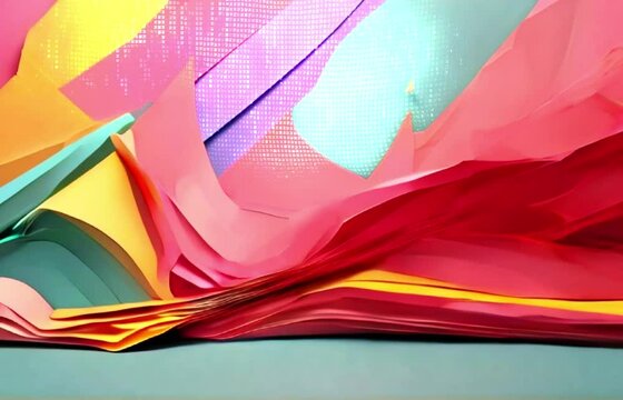 colored paper texture Minimal composition motion
