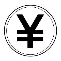 Obraz premium Japanese yen symbol Icons illustration